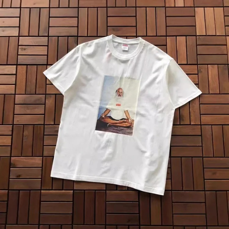 SUP letter print BOX high short-sleeved T-shirt for men and women