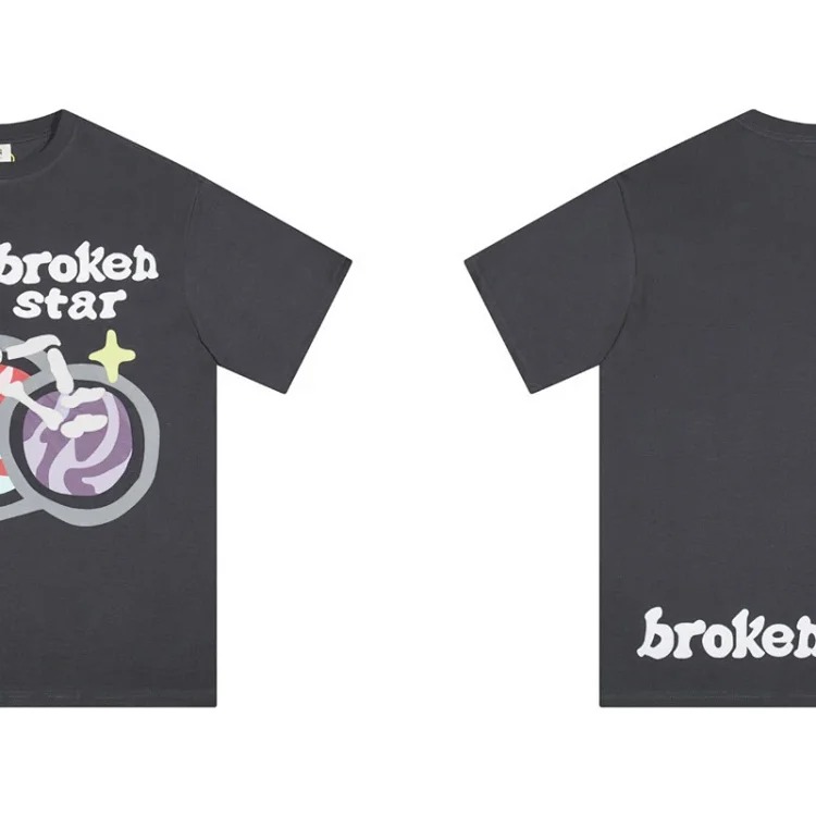 BROKEN PLANET Broken Planet American trendy brand foam couple short-sleeved loose men's and women's versatile T-shirt cross-border