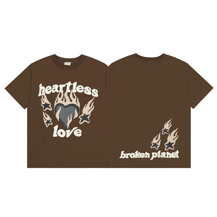 BROKEN PLANET Broken Planet American trendy brand foam couple short-sleeved loose men's and women's versatile T-shirt cross-border