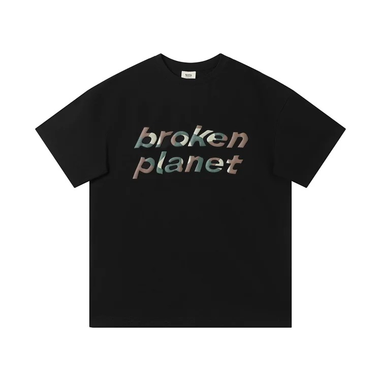 BROKEN PLANET Broken Planet American trendy brand foam couple short-sleeved loose men's and women's versatile T-shirt cross-border