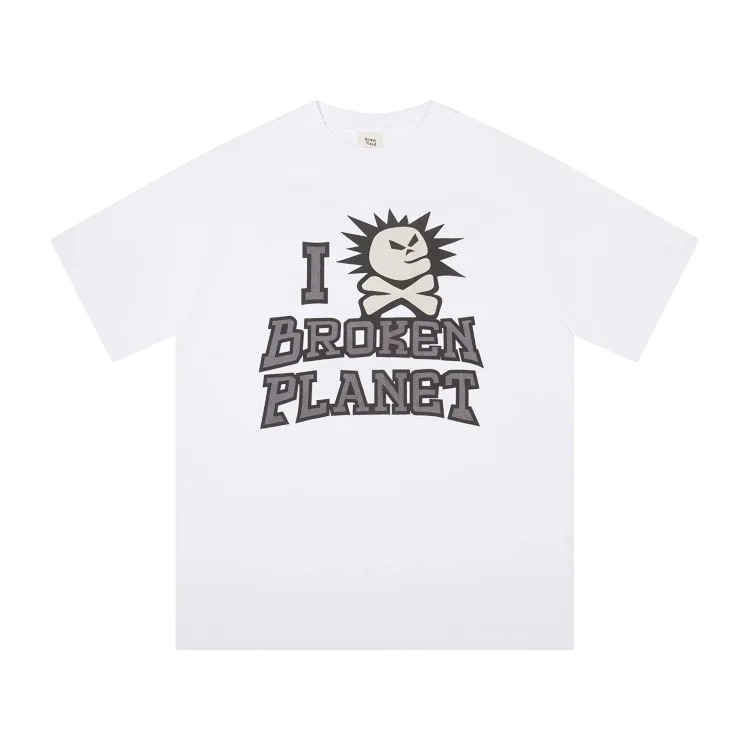 BROKEN PLANET Broken Planet American trendy brand foam couple short-sleeved loose men's and women's versatile T-shirt cross-border