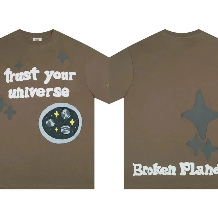 BROKEN PLANET Broken Planet American trendy brand foam couple short-sleeved loose men's and women's versatile T-shirt cross-border
