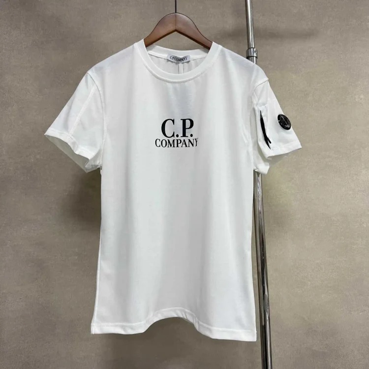 CP cross-border COMPANY sleeves zipper button decoration loose workwear sports short-sleeved shorts suit
