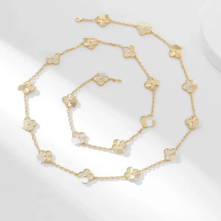 Ten Flowers and Twenty Flowers Necklace Natural Fritillaria