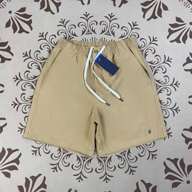 Ralph Lauren pony mark pure cotton zipper summer loose wide-leg pants casual breathable elastic waist shorts
