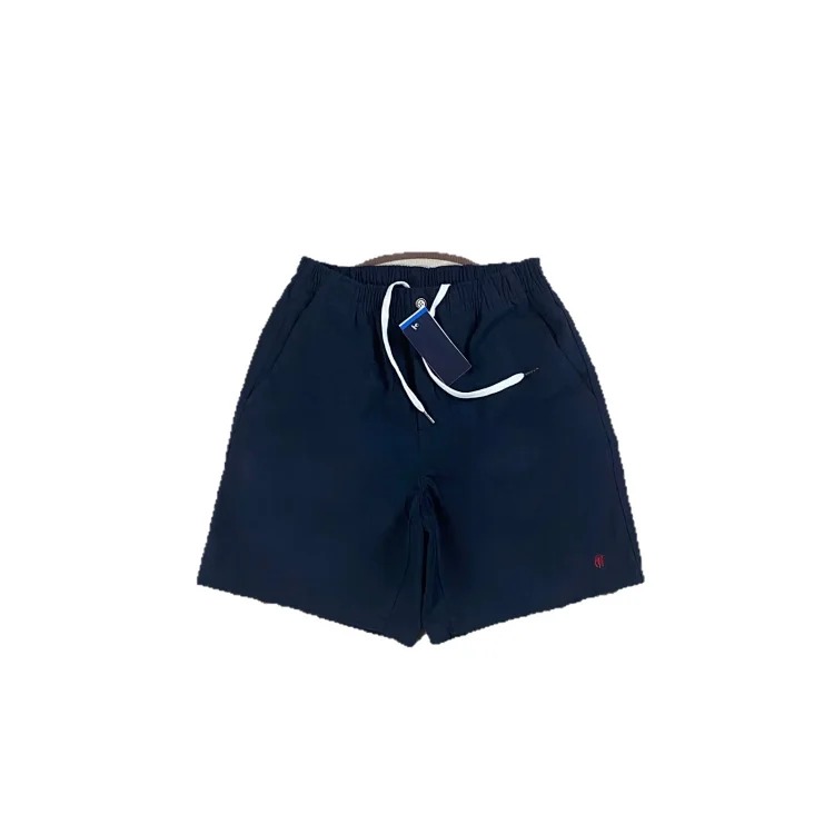 Ralph Lauren pony mark pure cotton zipper summer loose wide-leg pants casual breathable elastic waist shorts