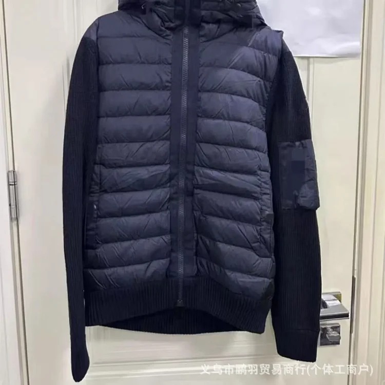 Classic knitted patchwork singles, fashionable inner layers, and matching cotton jackets for men and women