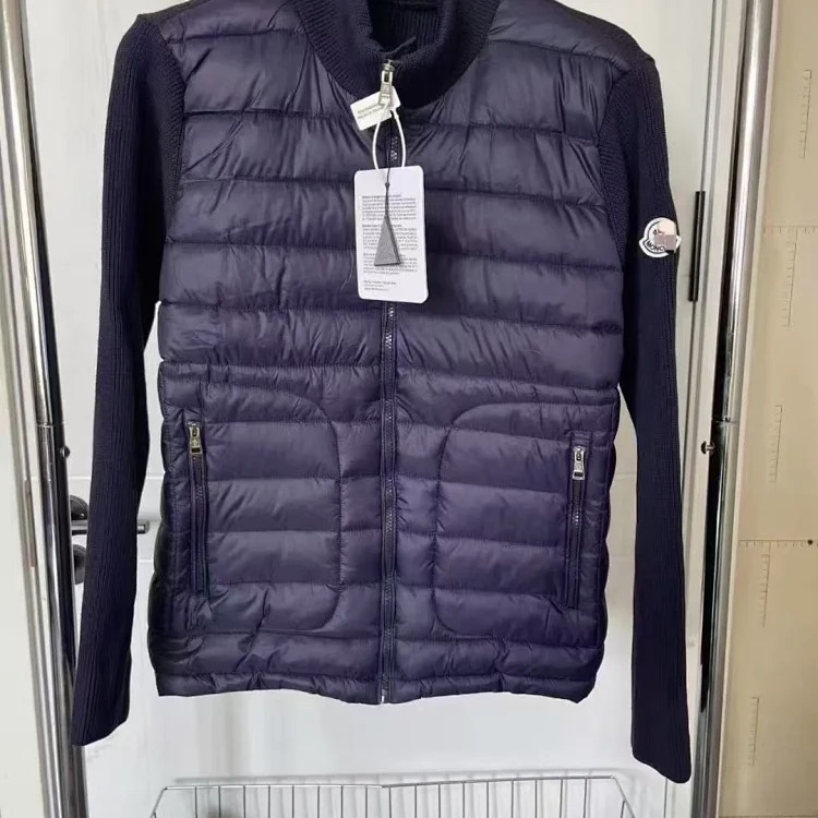 Classic knitted patchwork singles, fashionable inner layers, and matching cotton jackets for men and women