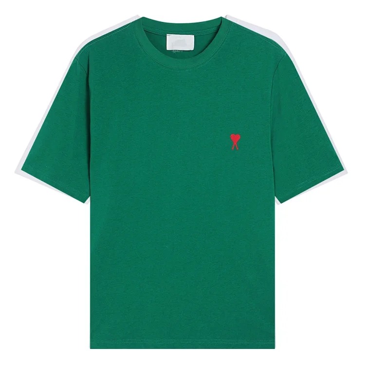 Summer short-sleeved T-shirt embroidered small love pure cotton loose