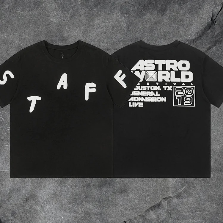 Travis scott short-sleeved Utopia TS co-branded utopia limited American high street T-shirt