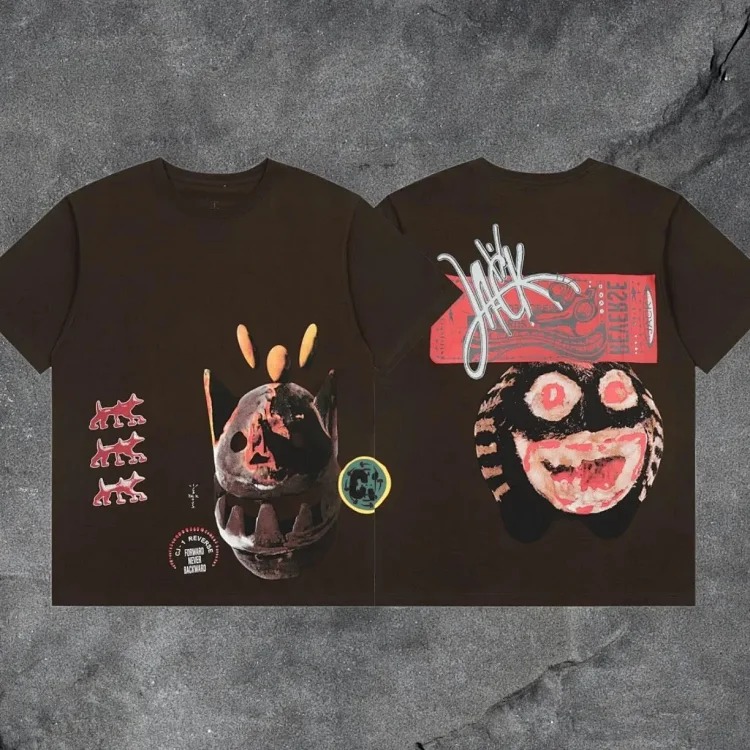 Travis scott short-sleeved Utopia TS co-branded utopia limited American high street T-shirt