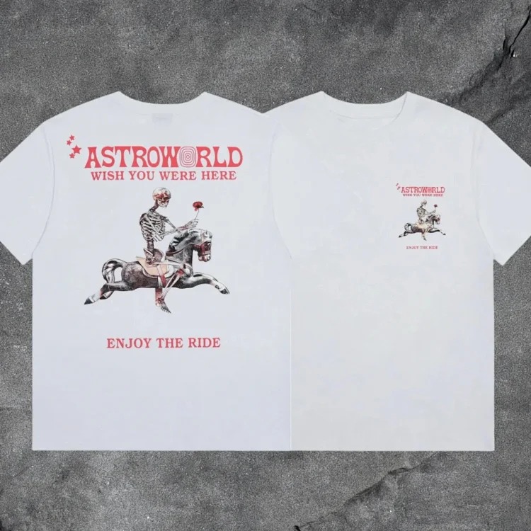 Travis scott short-sleeved Utopia TS co-branded utopia limited American high street T-shirt