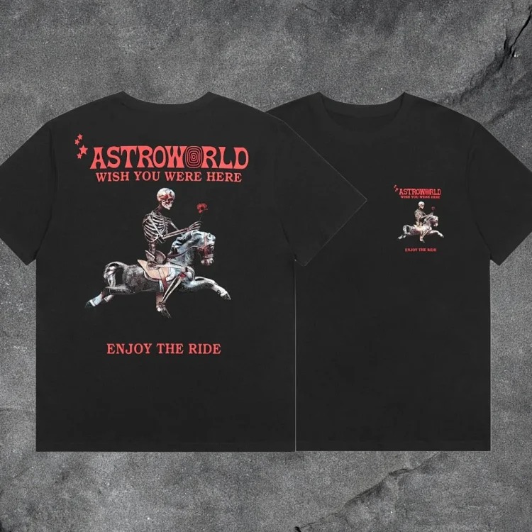 Travis scott short-sleeved Utopia TS co-branded utopia limited American high street T-shirt