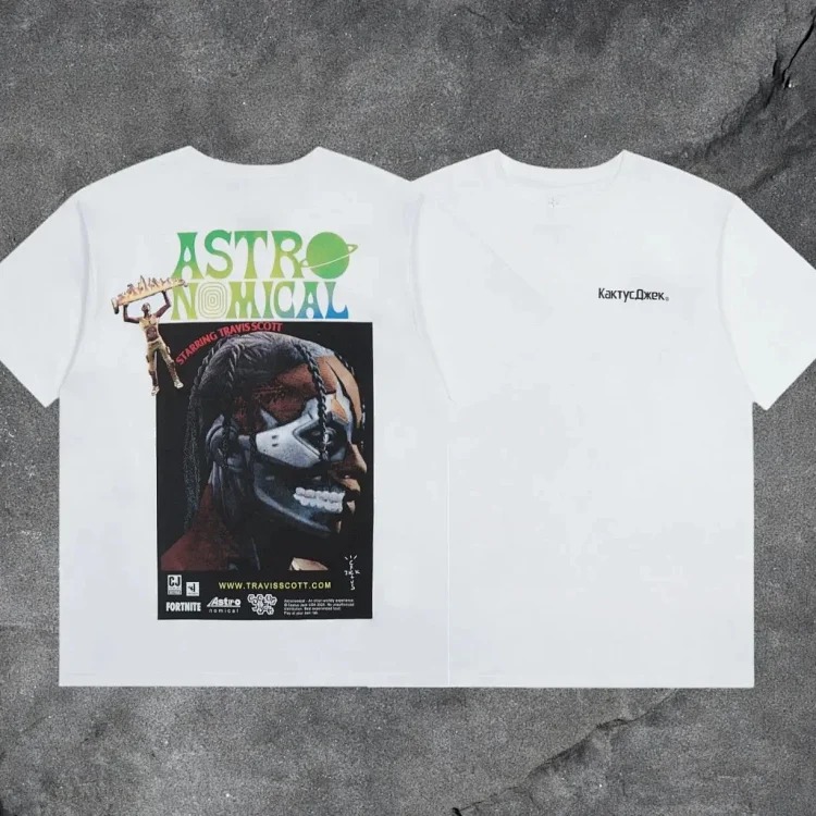 Travis scott short-sleeved Utopia TS co-branded utopia limited American high street T-shirt