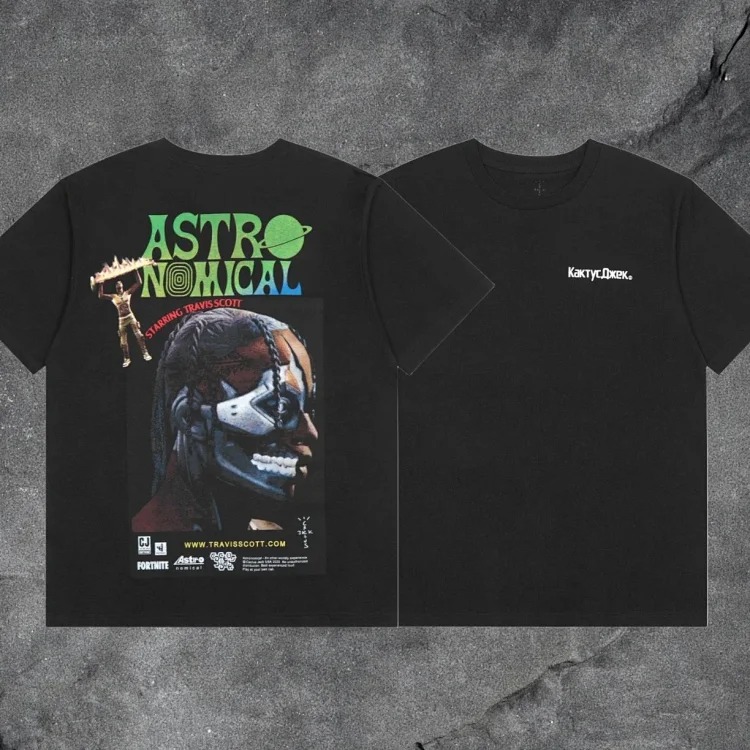 Travis scott short-sleeved Utopia TS co-branded utopia limited American high street T-shirt