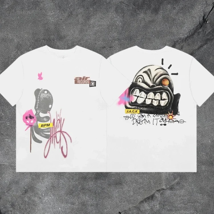 Travis scott short-sleeved Utopia TS co-branded utopia limited American high street T-shirt