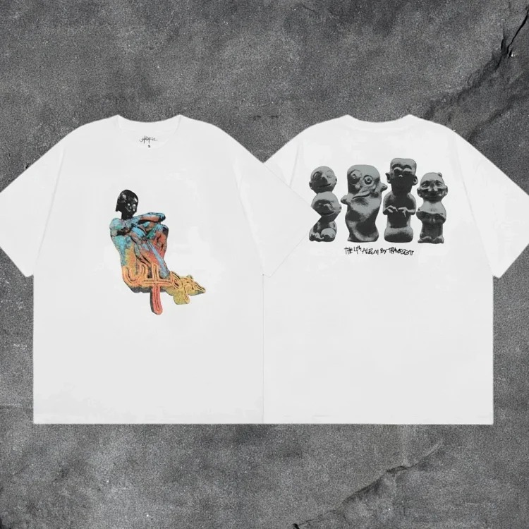 Travis scott short-sleeved Utopia TS co-branded utopia limited American high street T-shirt