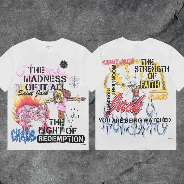 Travis scott short-sleeved Utopia TS co-branded utopia limited American high street T-shirt