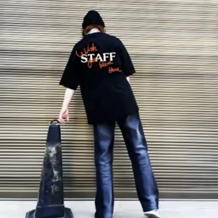 Travis Scott Cactus Jack Astroworld Staff pullover printed short-sleeved T-shirt tee