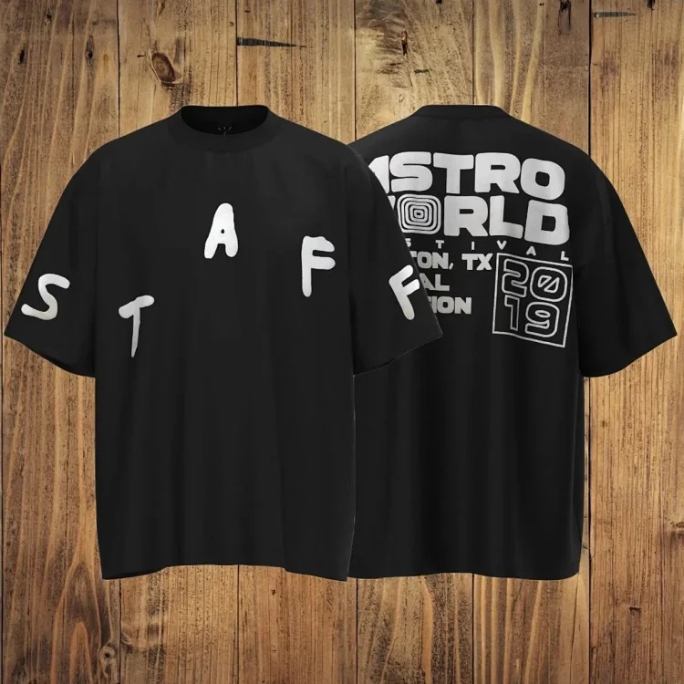 TRAVIS SCOTT American street short-sleeved 24ss new album peripheral VINTAGE niche trendy brand retro T-shirt