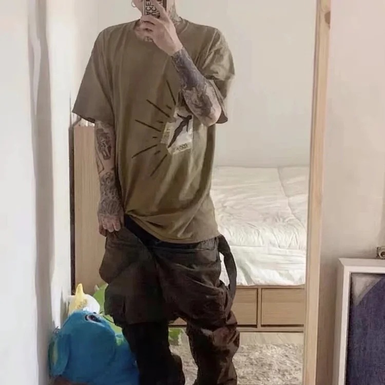 Travis Scott Cactus Jack Astro World Retro Washed Dyeing Letter Print