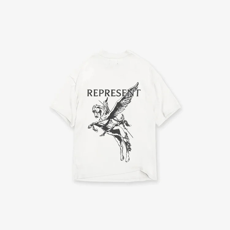 Washed distressed short-sleeved collection Doberman vintage retro heavyweight T-shirt