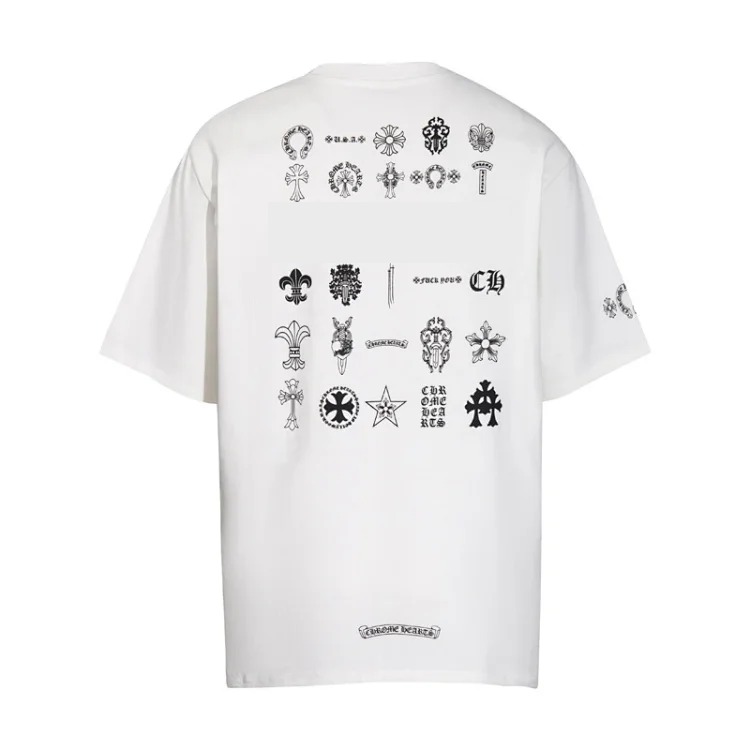 CH summer European and American street hip-hop short-sleeved series for men and women