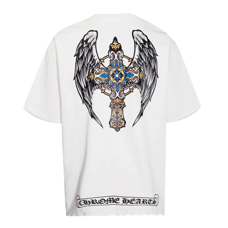 CH summer European and American street hip-hop short-sleeved series for men and women