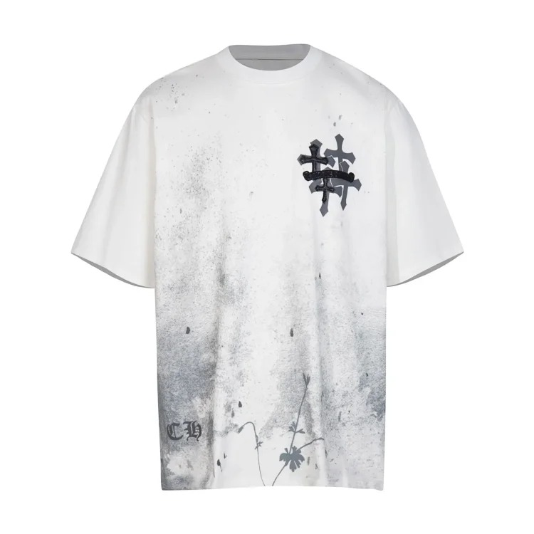 CH summer European and American street hip-hop short-sleeved series for men and women