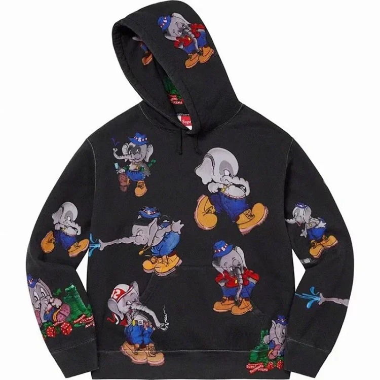 European and American trendy Satin Appliqué Hooded Sweatshirt hooded long-sleeved fleece sweatshirt