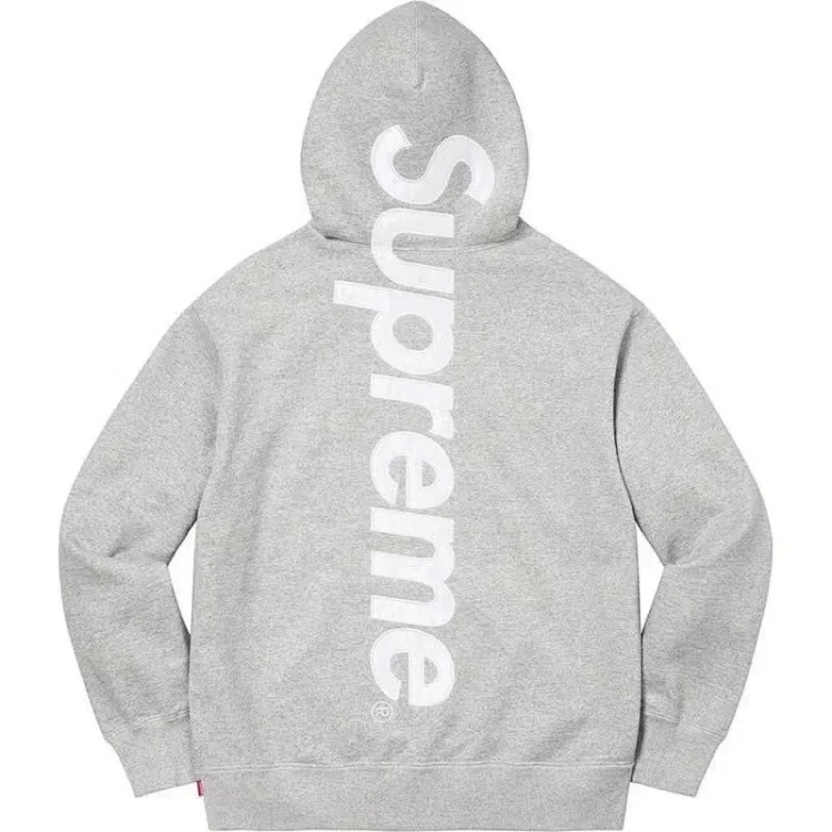 European and American trendy Satin Appliqué Hooded Sweatshirt hooded long-sleeved fleece sweatshirt