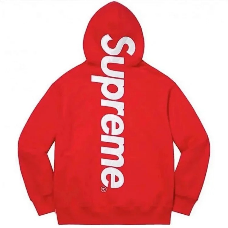 European and American trendy Satin Appliqué Hooded Sweatshirt hooded long-sleeved fleece sweatshirt