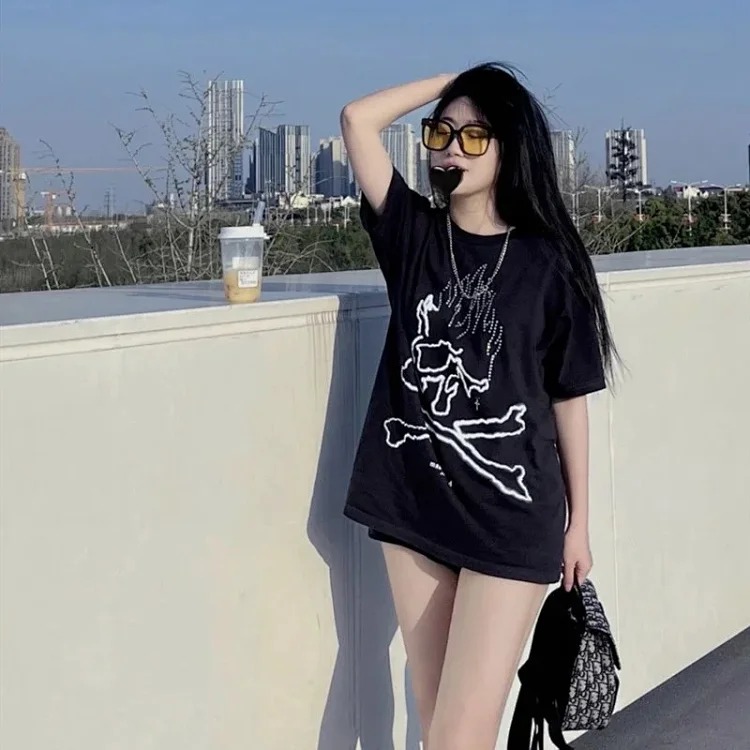 Travis Scott Cactus Jack X mastermind JAPAN skull graphic short-sleeved T-shirt
