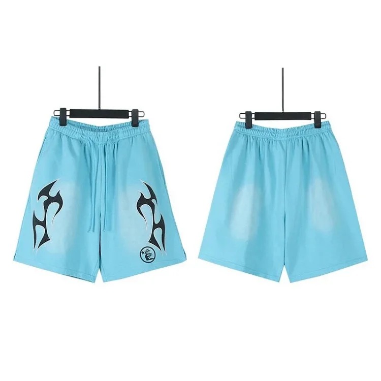 Printed casual loose couple short-sleeved shorts set