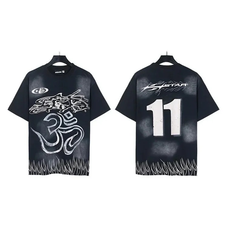 Printed casual loose couple short-sleeved shorts set