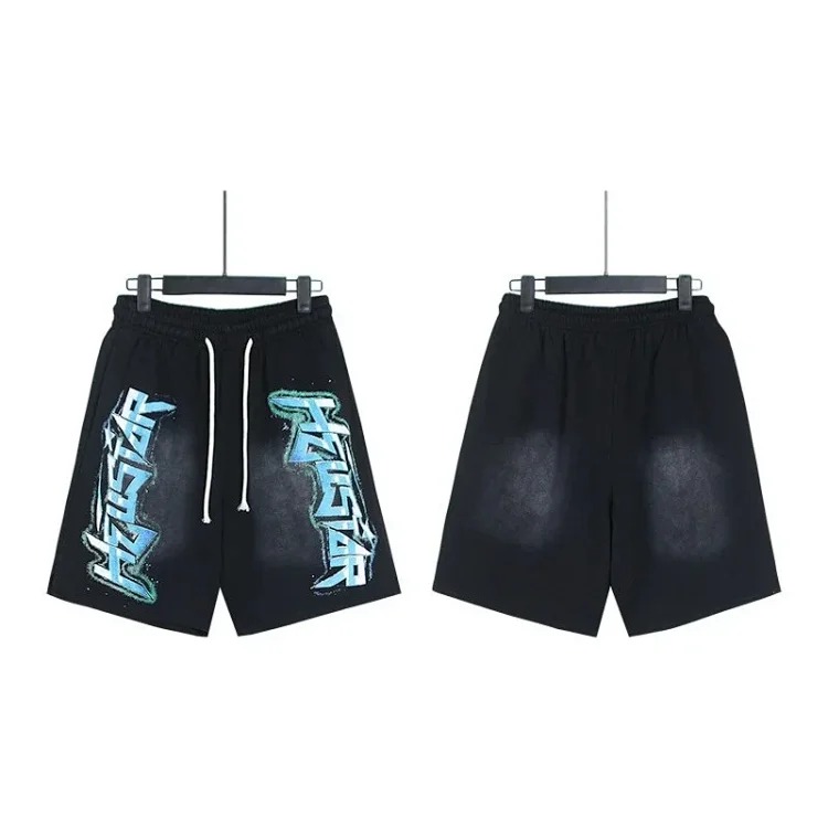 Printed casual loose couple short-sleeved shorts set