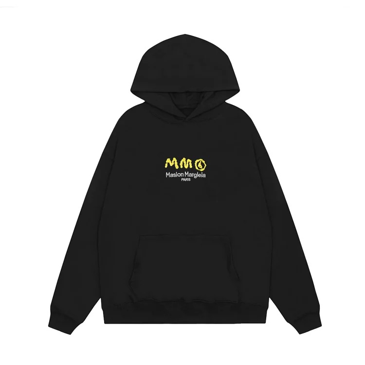 MM6 Maison Margiela Autumn and Winter Loose Jacket Casual Hooded Sweatshirt Trendy Print