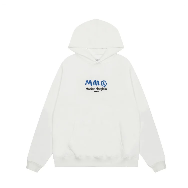 MM6 Maison Margiela Autumn and Winter Loose Jacket Casual Hooded Sweatshirt Trendy Print