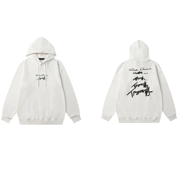 MM6 Maison Margiela Autumn and Winter Loose Jacket Casual Hooded Sweatshirt Trendy Print