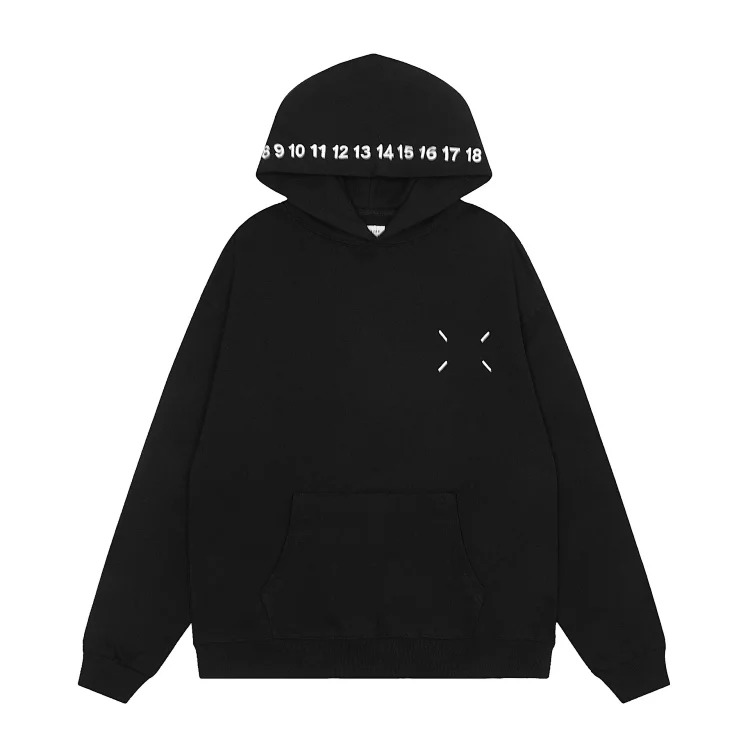 MM6 Maison Margiela Autumn and Winter Loose Jacket Casual Hooded Sweatshirt Trendy Print