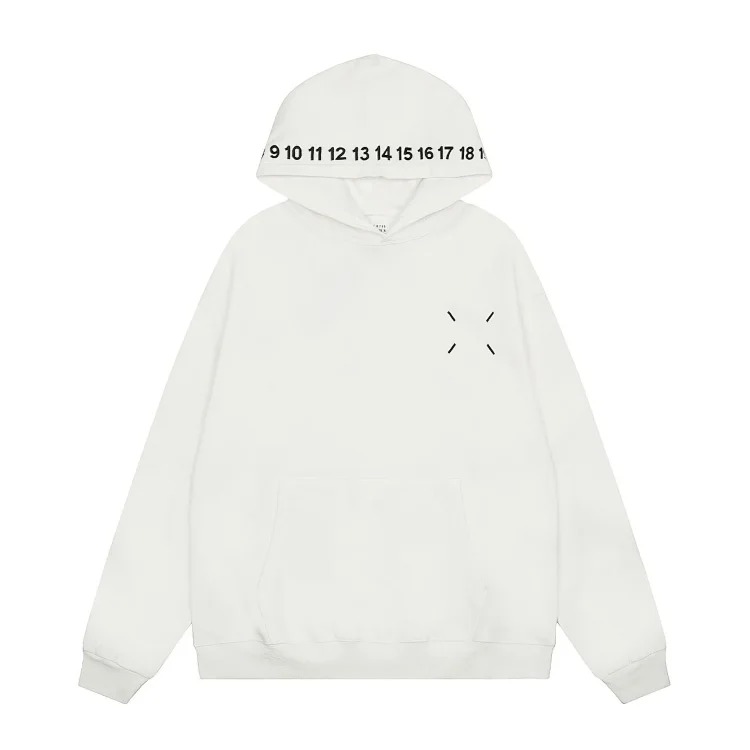 MM6 Maison Margiela Autumn and Winter Loose Jacket Casual Hooded Sweatshirt Trendy Print