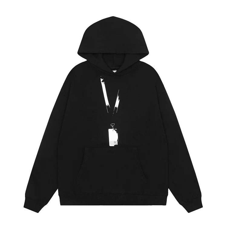 MM6 Maison Margiela Autumn and Winter Loose Jacket Casual Hooded Sweatshirt Trendy Print