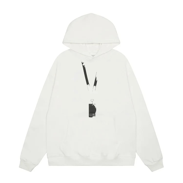 MM6 Maison Margiela Autumn and Winter Loose Jacket Casual Hooded Sweatshirt Trendy Print