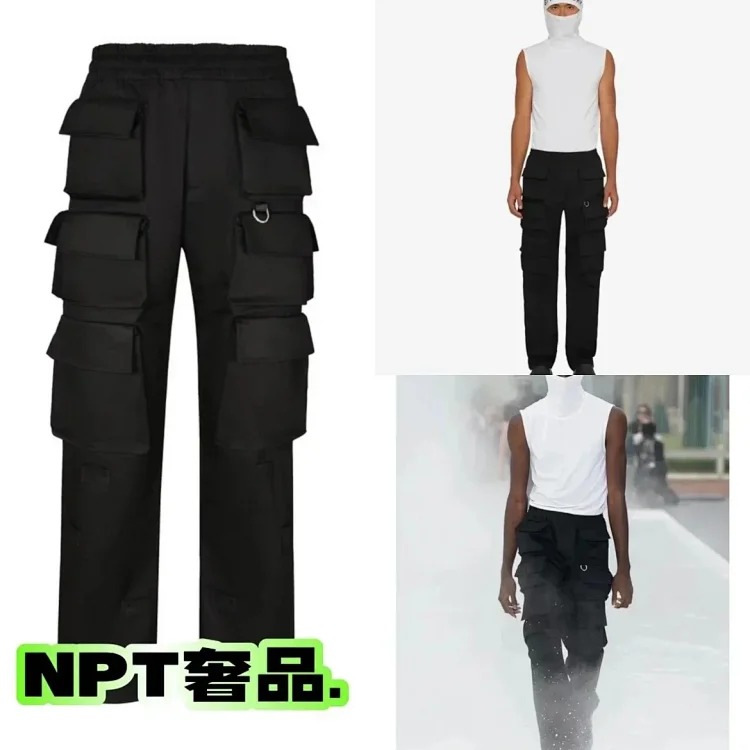 G Home GIV Givenchy multiple large pocket overalls 24 new men's and women's Velcro button pocket casual overalls purchasing quality