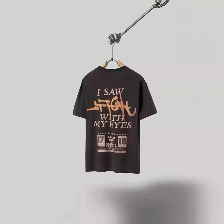 2024 new American street style Travis Scott Cactus Jack Confederacy short-sleeved T-shirt tee