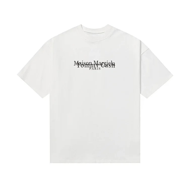 MM6 Maison Margiela digital pattern round neck men's and women's trendy short-sleeved T-shirt series