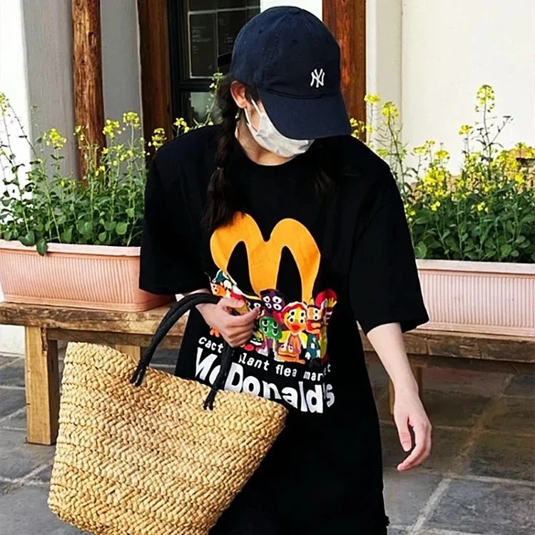 Travis Scott Cactus Jack CPFM McDonalds joint family portrait foam T-shirt short sleeve