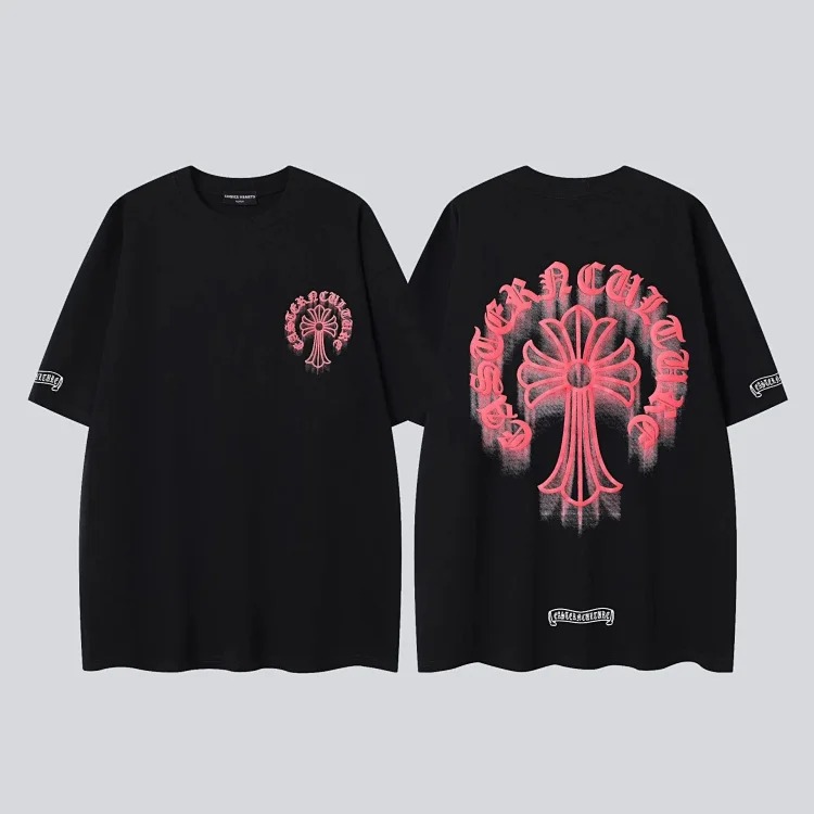 Heavy industry washed and distressed casual short-sleeved T-shirts for men and women