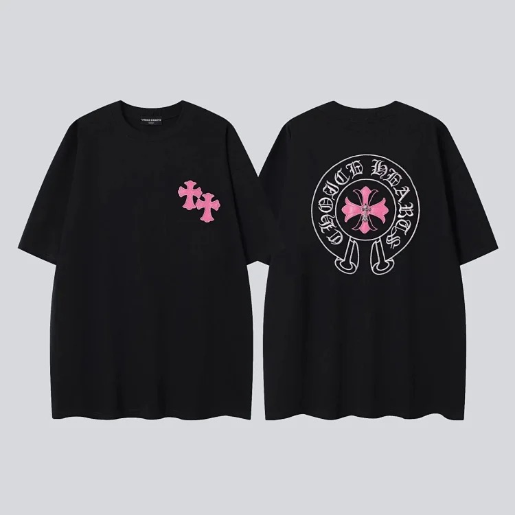 Heavy industry washed and distressed casual short-sleeved T-shirts for men and women