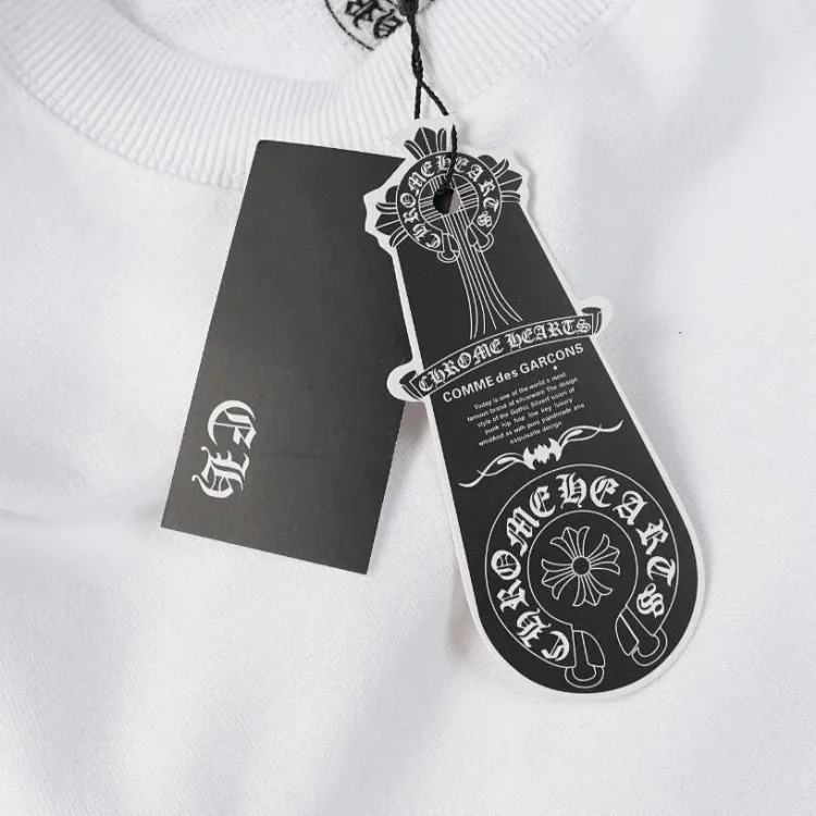 Horseshoe floral arm print round neck sweatshirt for men and women image 4